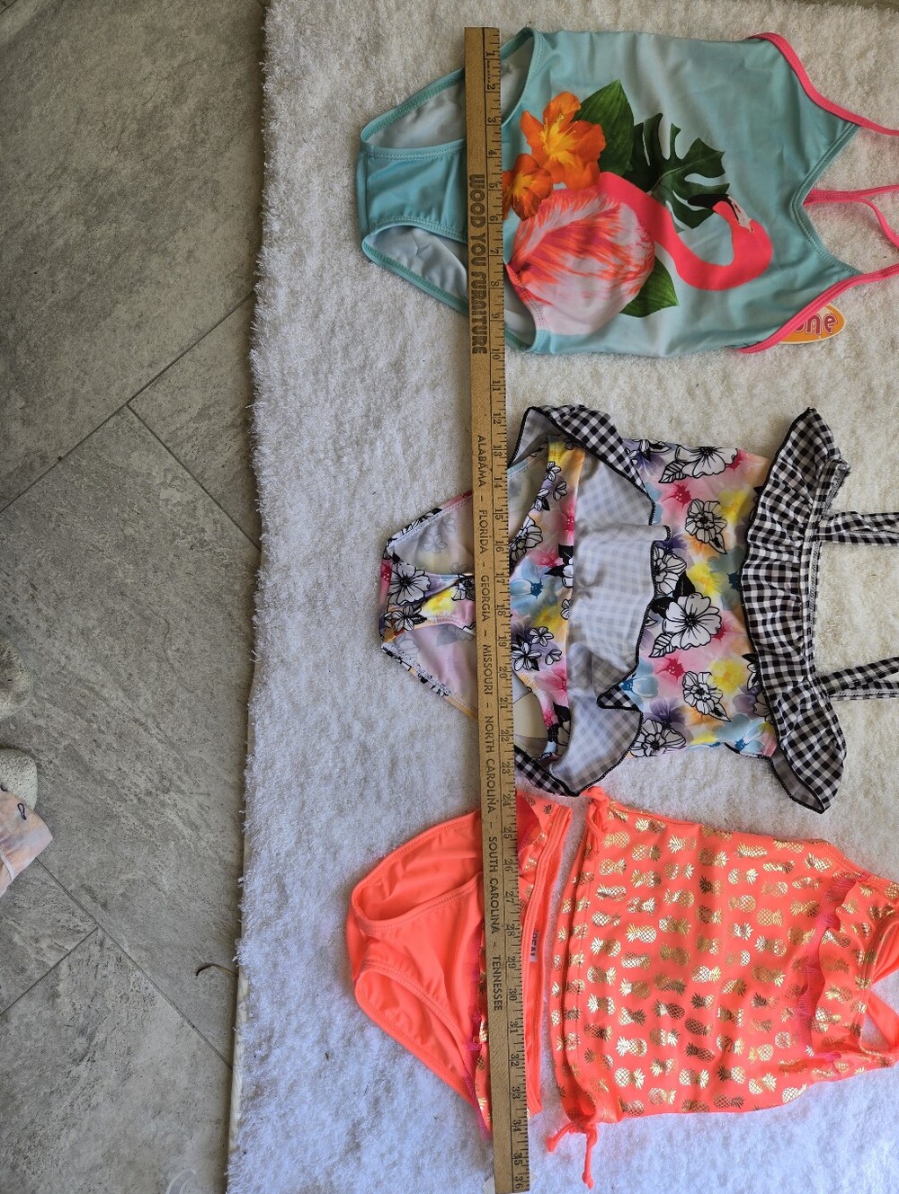 3 Swimsuits Bundle NWT SZ 4/5 (2‎ one pc & 1 tankini set) - Picture 12 of 13